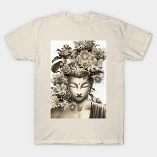 Buddha flowers meditation light version T-Shirt
